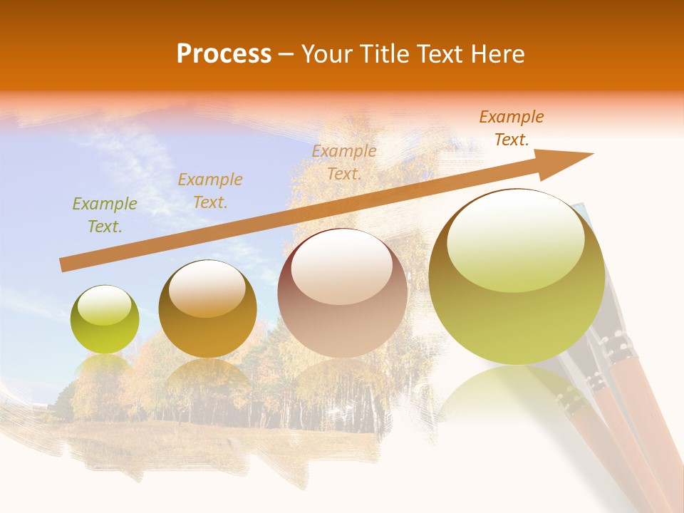 Colour Chrome Leaf PowerPoint Template