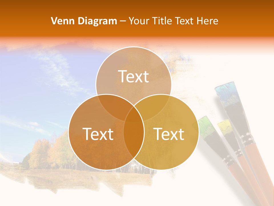 Colour Chrome Leaf PowerPoint Template