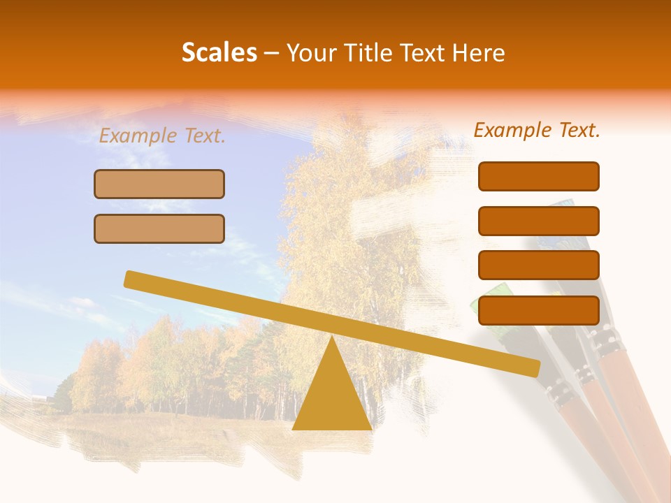 Colour Chrome Leaf PowerPoint Template