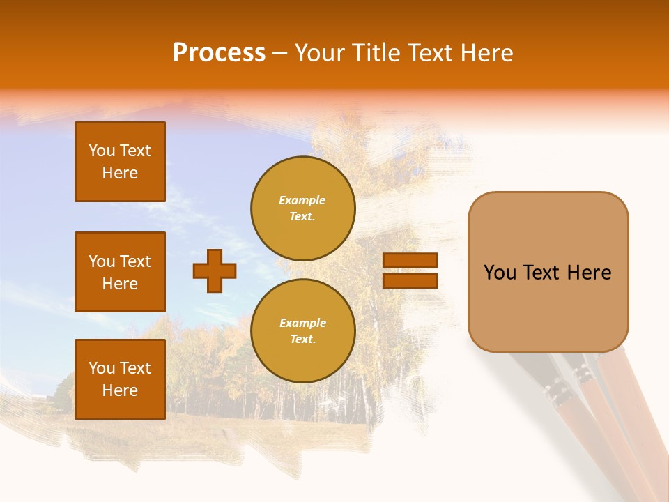Colour Chrome Leaf PowerPoint Template