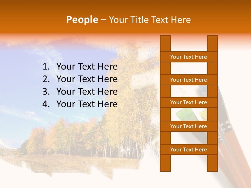 Colour Chrome Leaf PowerPoint Template