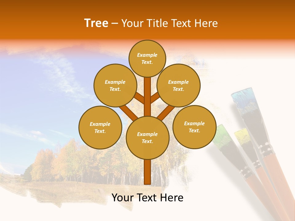 Colour Chrome Leaf PowerPoint Template