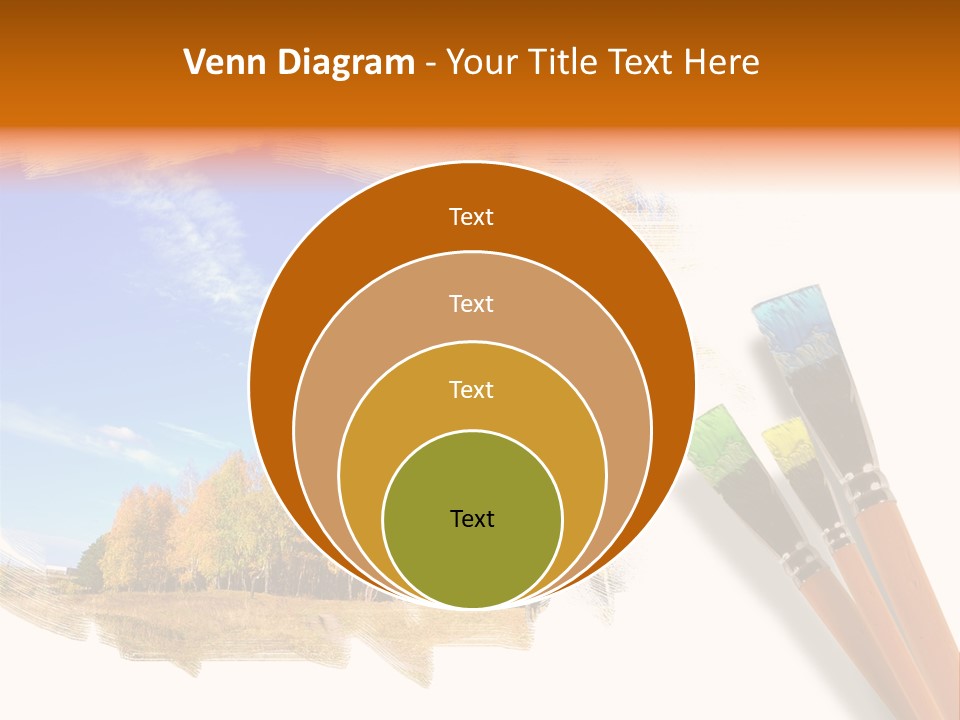 Colour Chrome Leaf PowerPoint Template