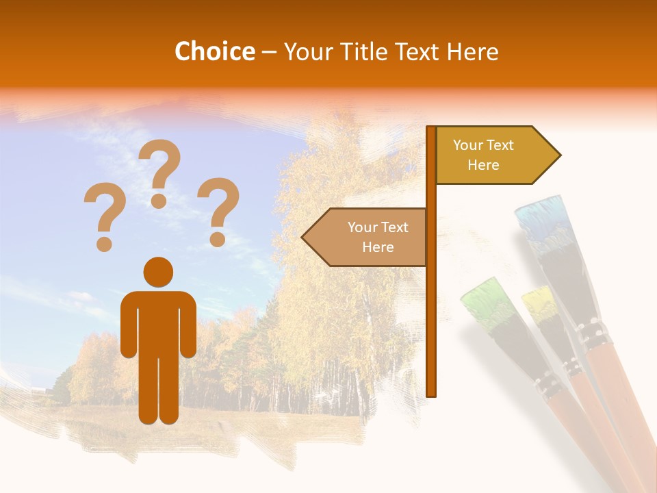 Colour Chrome Leaf PowerPoint Template