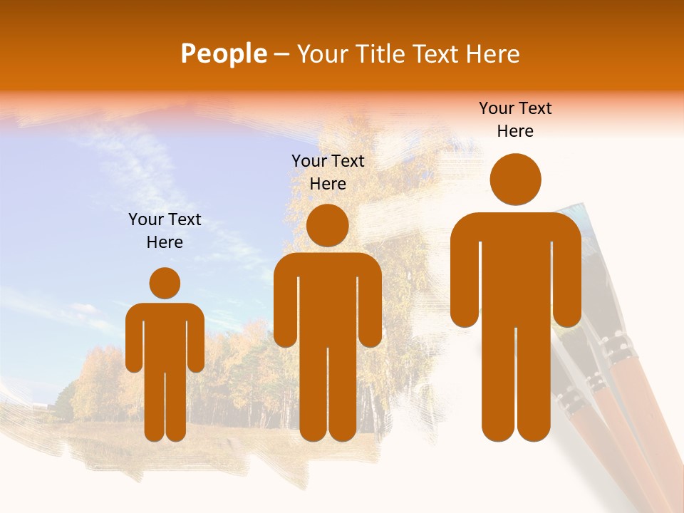 Colour Chrome Leaf PowerPoint Template