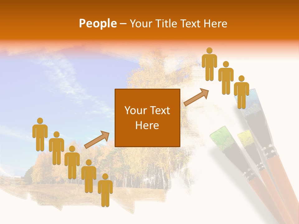 Colour Chrome Leaf PowerPoint Template