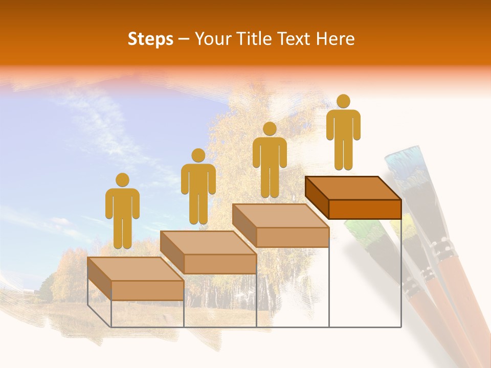 Colour Chrome Leaf PowerPoint Template