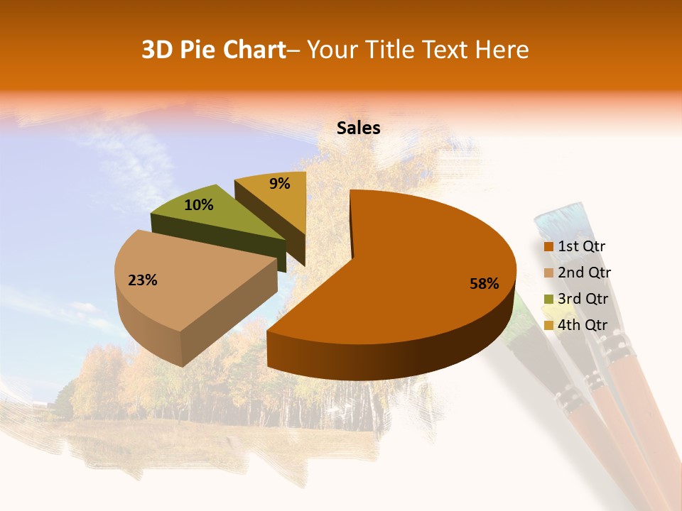 Colour Chrome Leaf PowerPoint Template