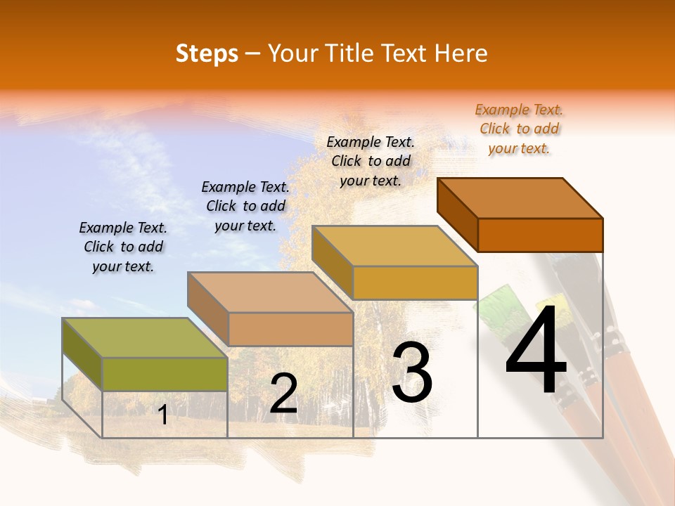 Colour Chrome Leaf PowerPoint Template