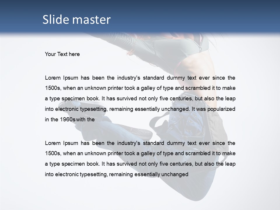 Dancing Performance Balance PowerPoint Template