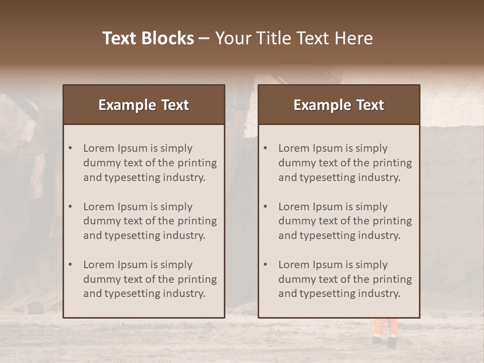 Oil Transportation Geology PowerPoint Template