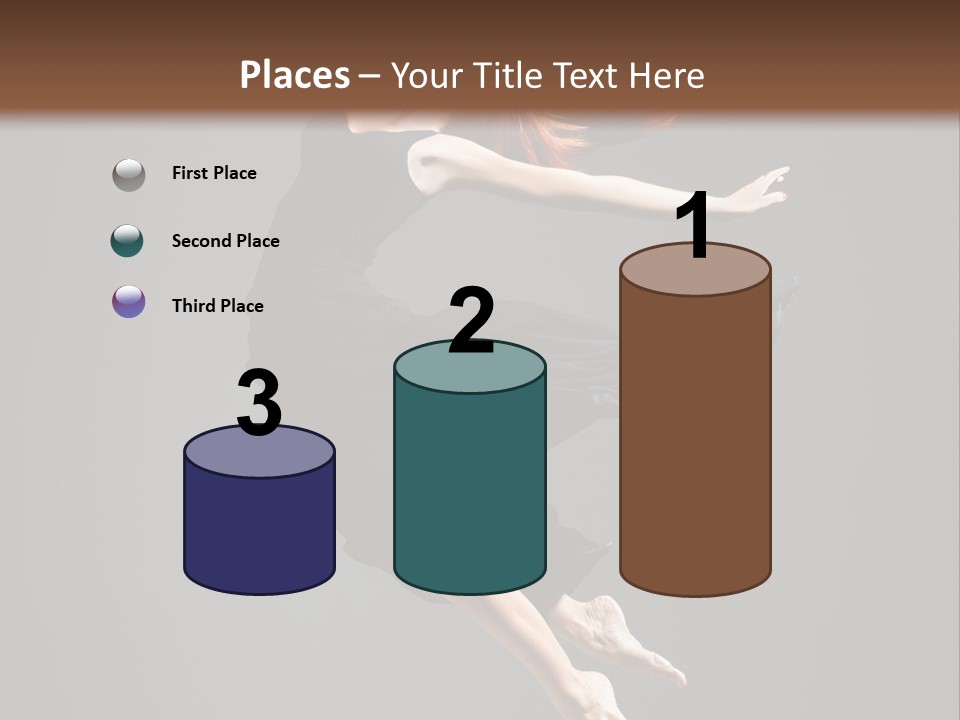 Theatrical Woman Cheerful PowerPoint Template