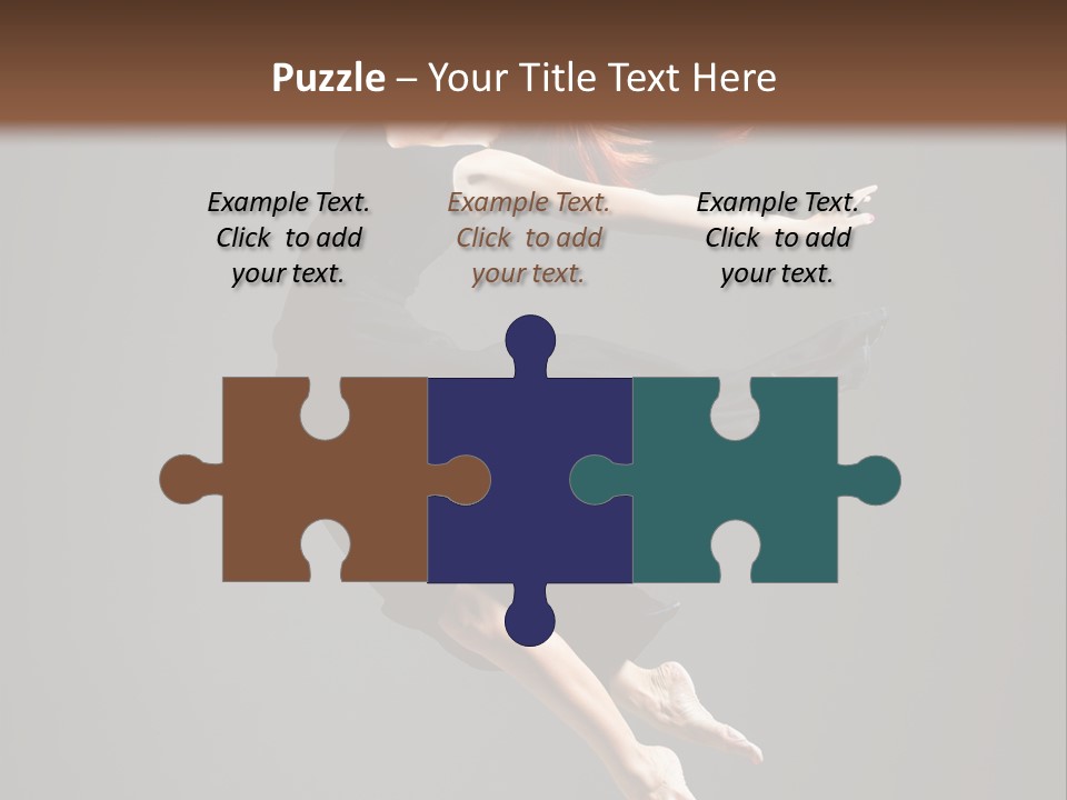 Theatrical Woman Cheerful PowerPoint Template