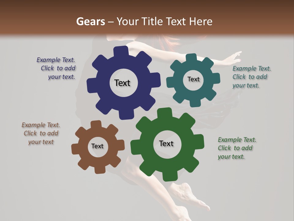 Theatrical Woman Cheerful PowerPoint Template