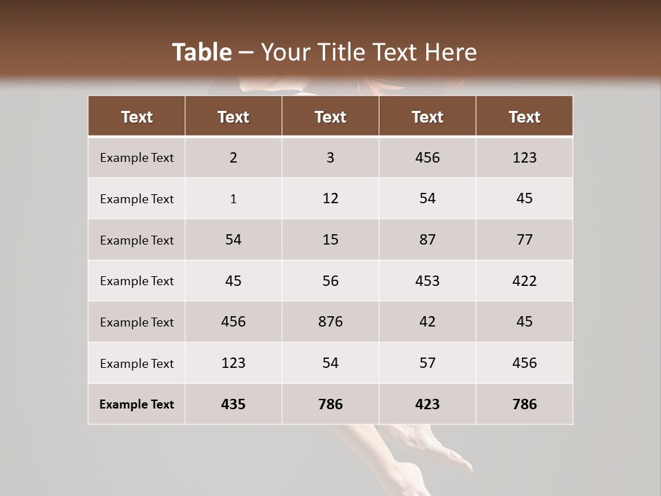 Theatrical Woman Cheerful PowerPoint Template