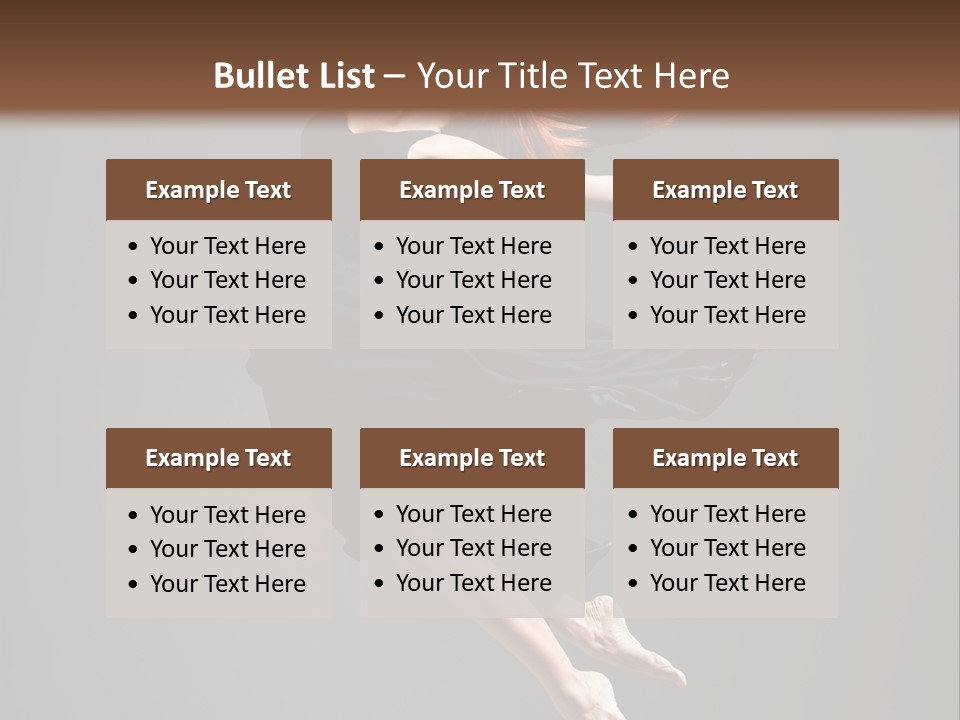 Theatrical Woman Cheerful PowerPoint Template