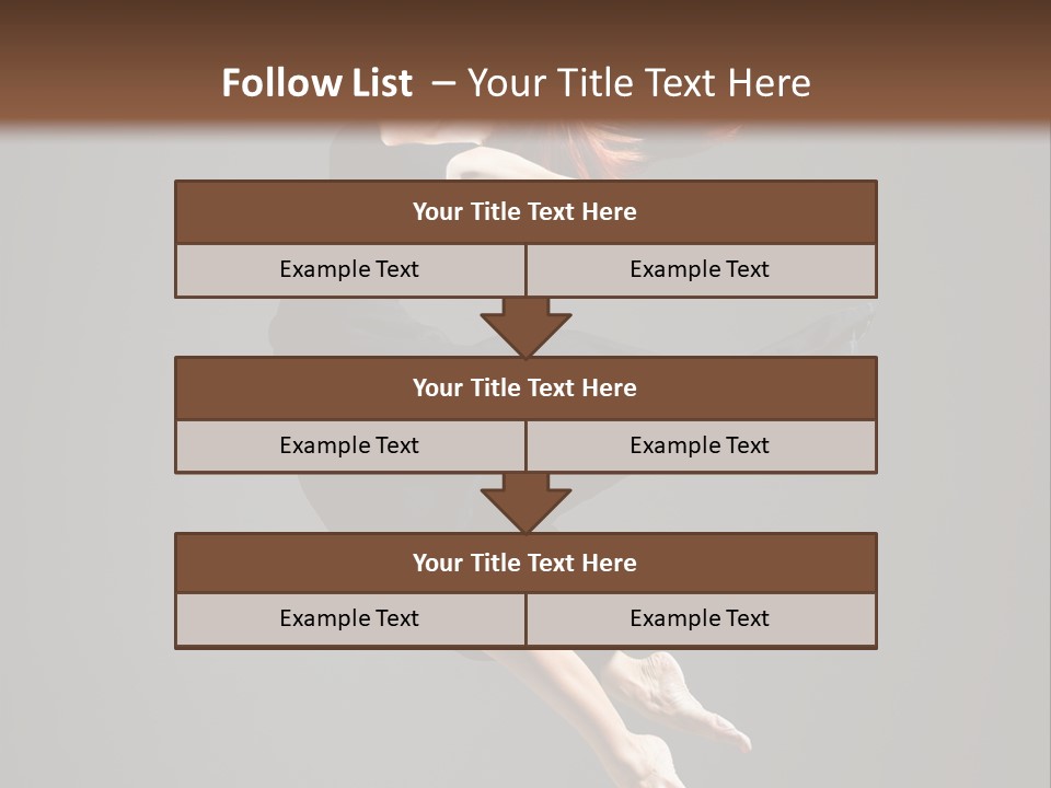 Theatrical Woman Cheerful PowerPoint Template