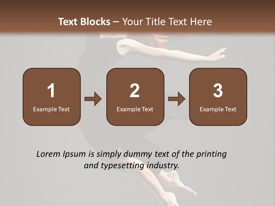 Theatrical Woman Cheerful PowerPoint Template