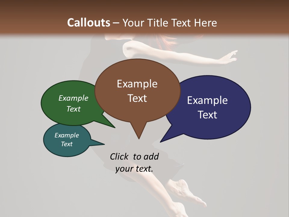 Theatrical Woman Cheerful PowerPoint Template