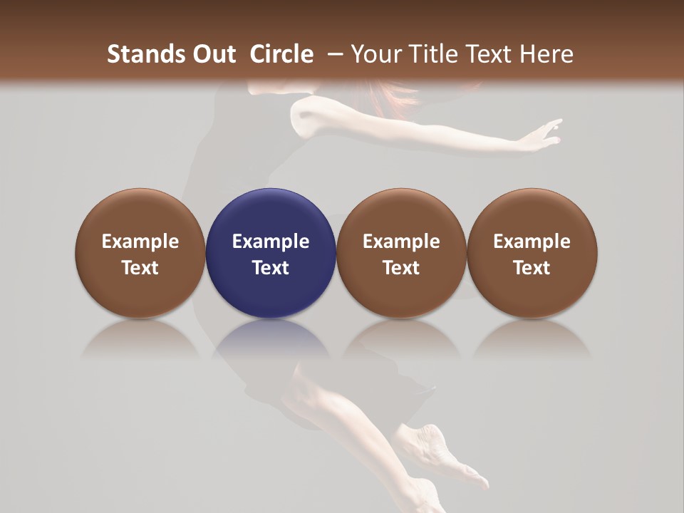 Theatrical Woman Cheerful PowerPoint Template