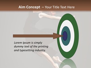 Theatrical Woman Cheerful PowerPoint Template