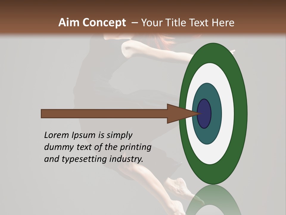 Theatrical Woman Cheerful PowerPoint Template