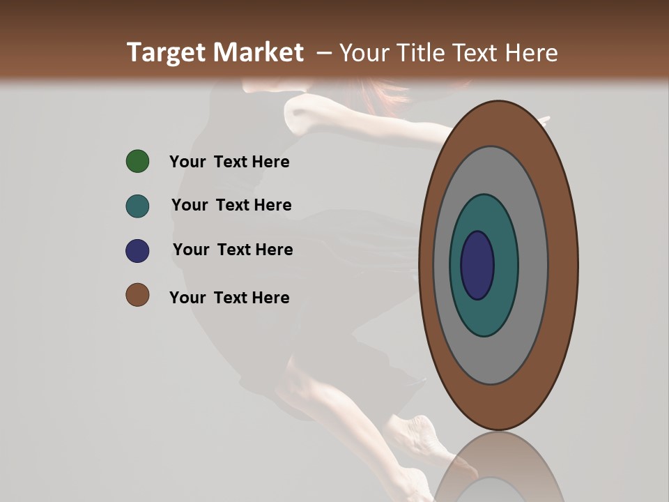 Theatrical Woman Cheerful PowerPoint Template