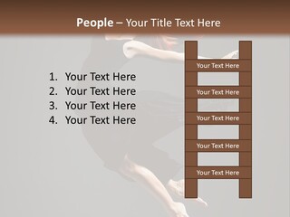 Theatrical Woman Cheerful PowerPoint Template