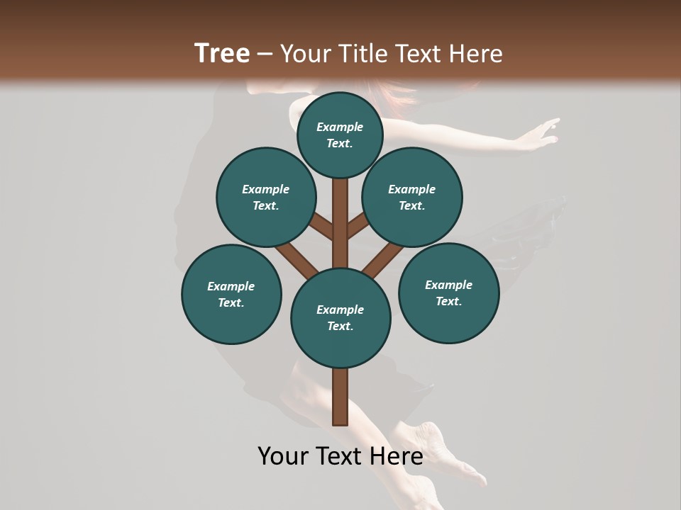 Theatrical Woman Cheerful PowerPoint Template