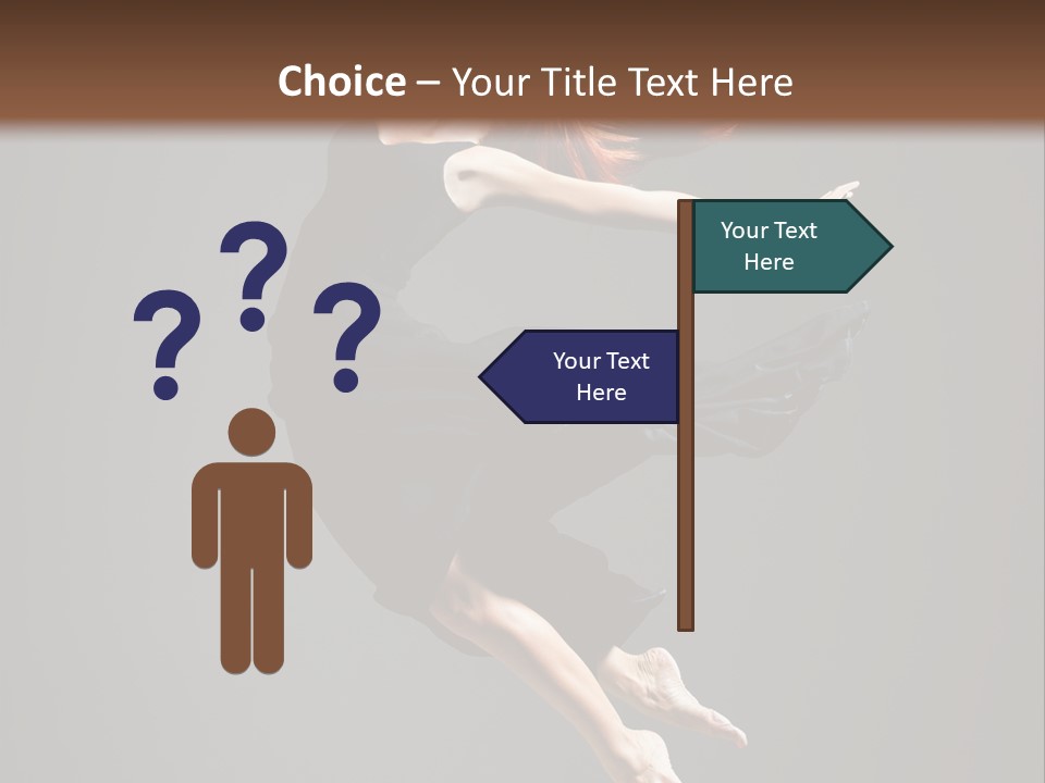 Theatrical Woman Cheerful PowerPoint Template