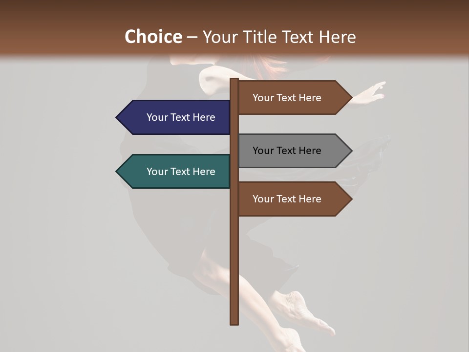 Theatrical Woman Cheerful PowerPoint Template