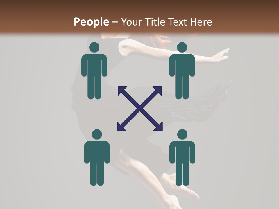 Theatrical Woman Cheerful PowerPoint Template