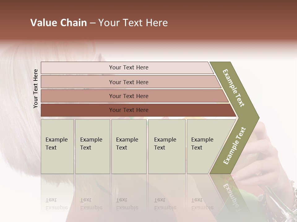 Woman Drinking Summer PowerPoint Template