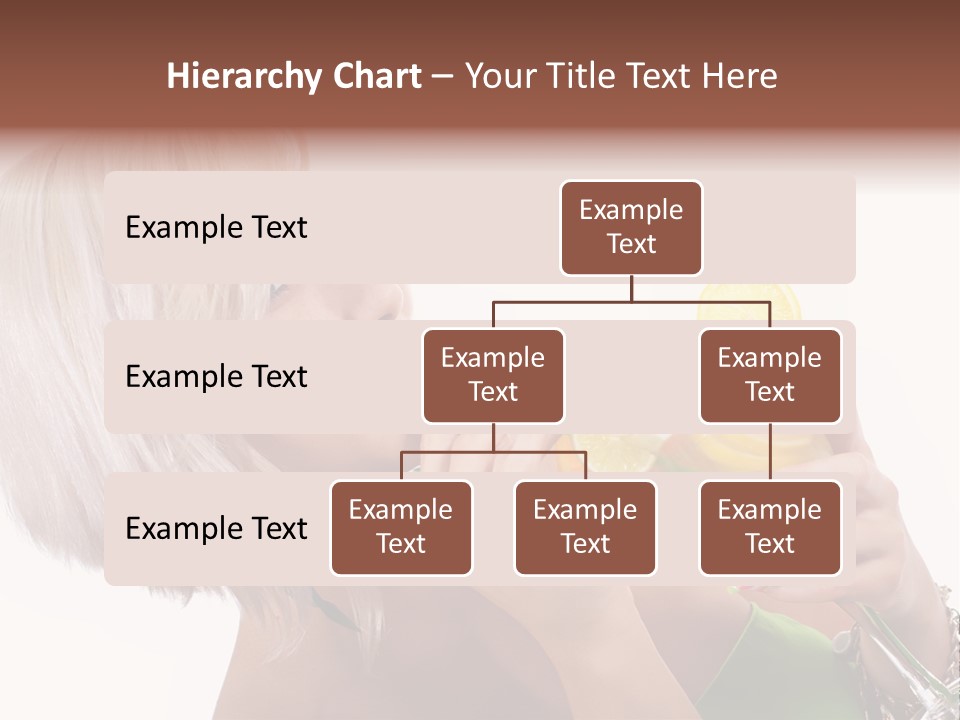 Woman Drinking Summer PowerPoint Template