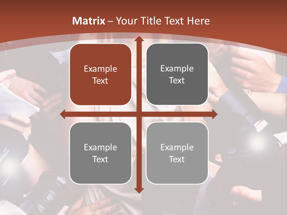 Woman People Photographer PowerPoint Template