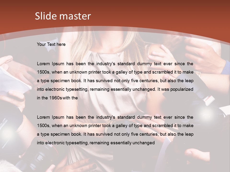 Woman People Photographer PowerPoint Template