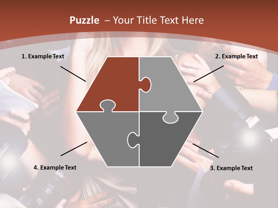 Woman People Photographer PowerPoint Template