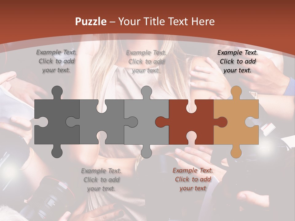 Woman People Photographer PowerPoint Template