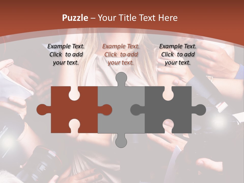 Woman People Photographer PowerPoint Template