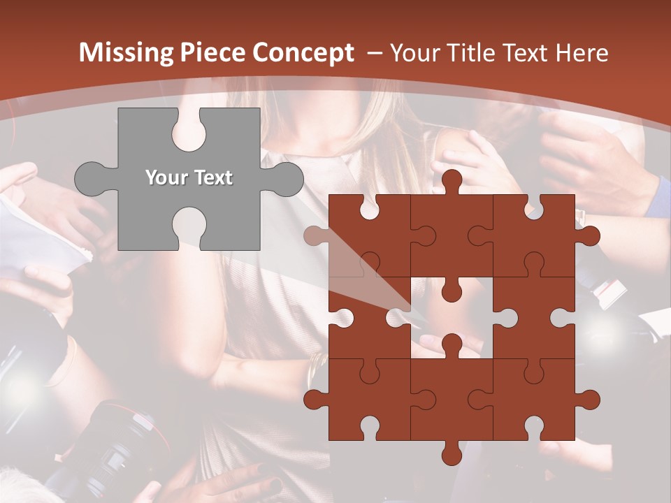 Woman People Photographer PowerPoint Template