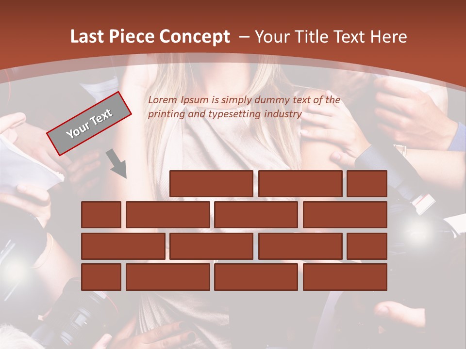 Woman People Photographer PowerPoint Template