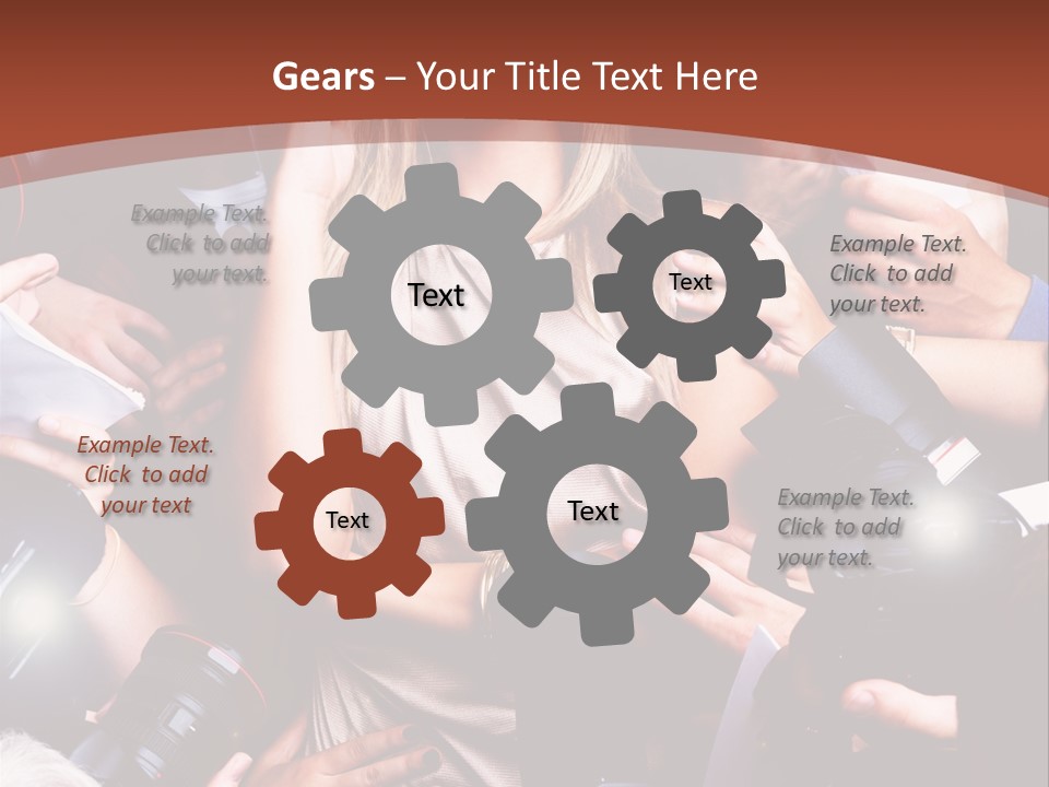 Woman People Photographer PowerPoint Template