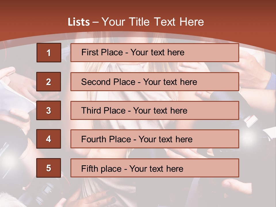Woman People Photographer PowerPoint Template