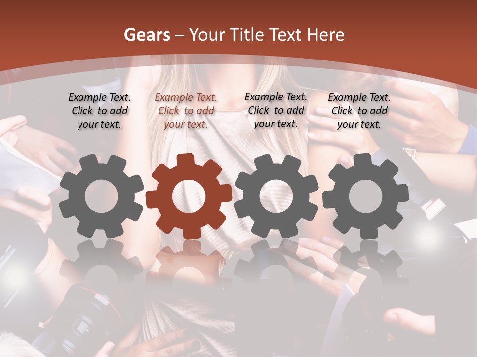 Woman People Photographer PowerPoint Template