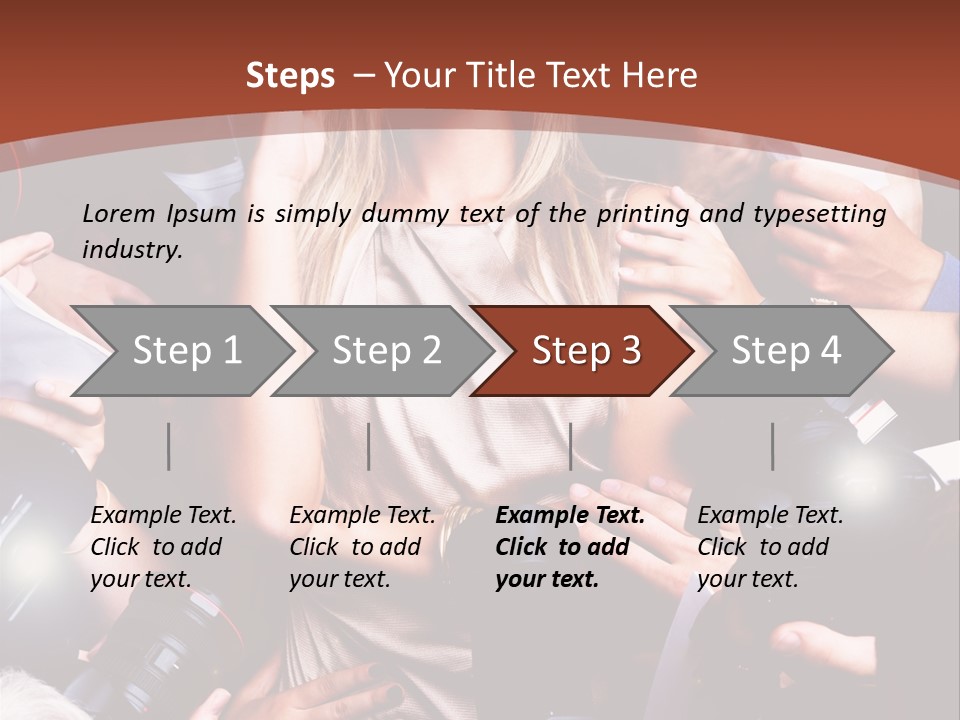 Woman People Photographer PowerPoint Template