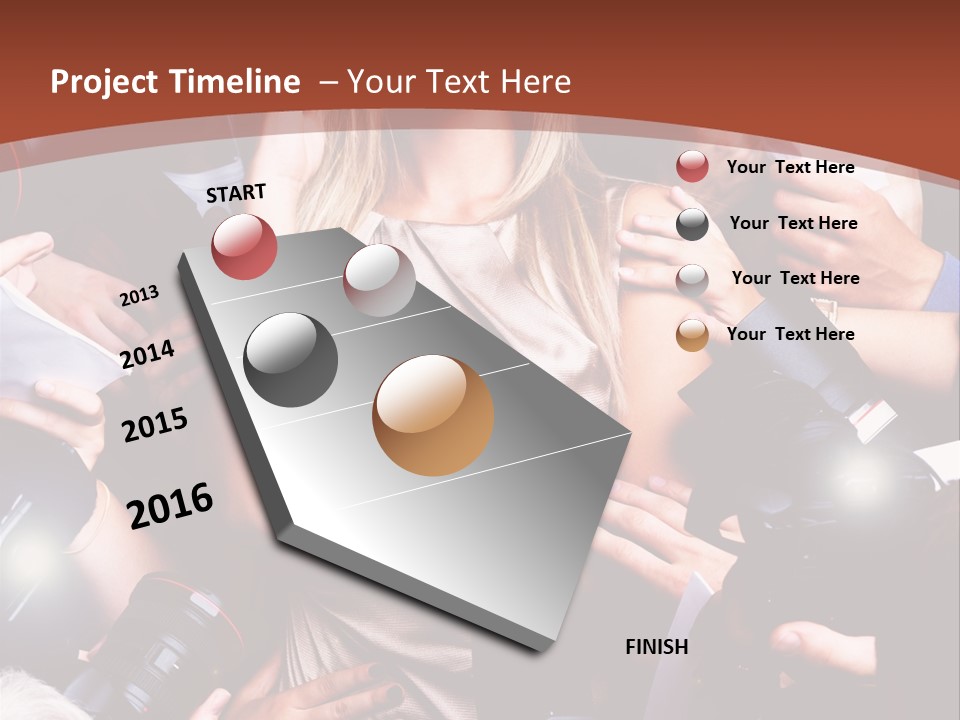 Woman People Photographer PowerPoint Template