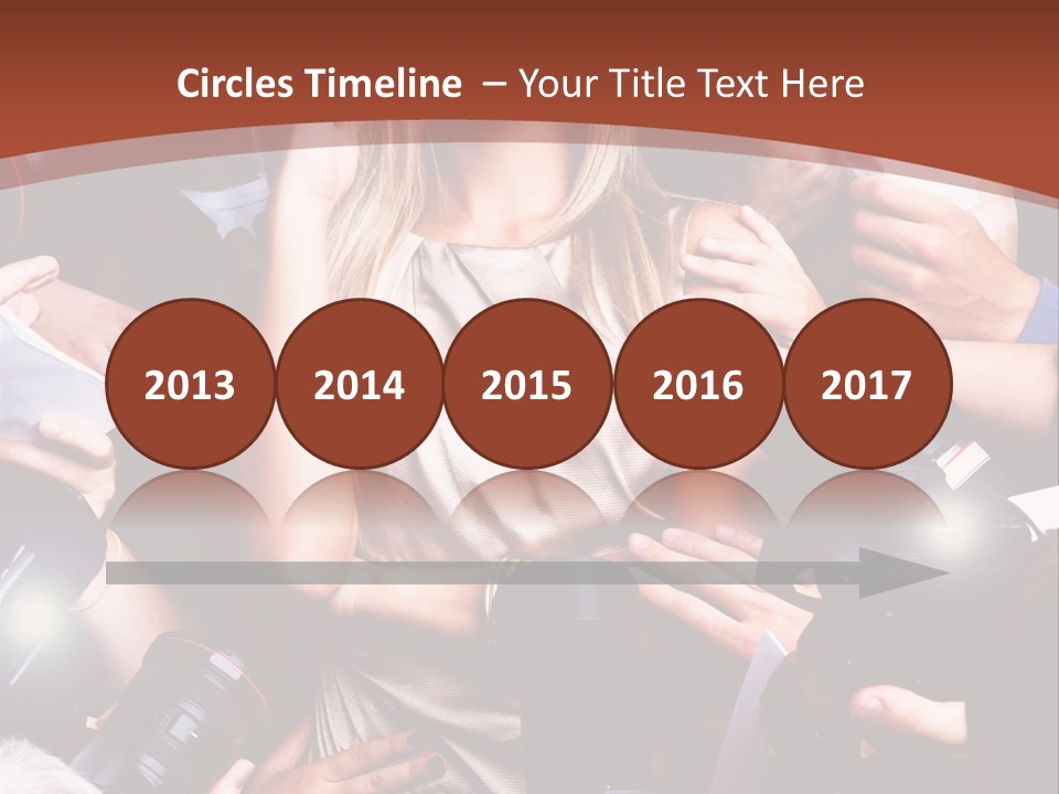 Woman People Photographer PowerPoint Template