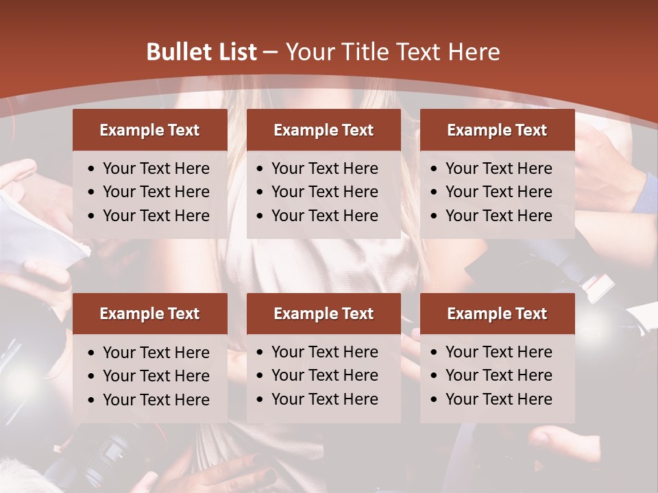 Woman People Photographer PowerPoint Template