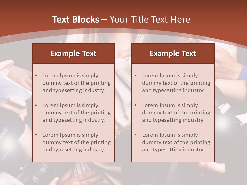 Woman People Photographer PowerPoint Template