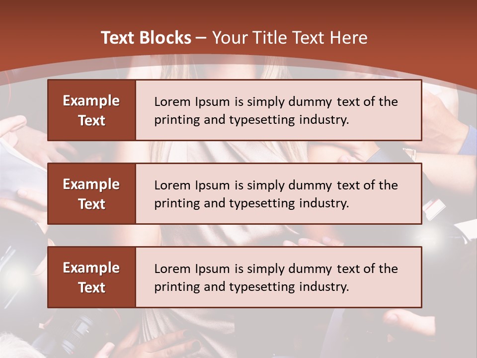 Woman People Photographer PowerPoint Template